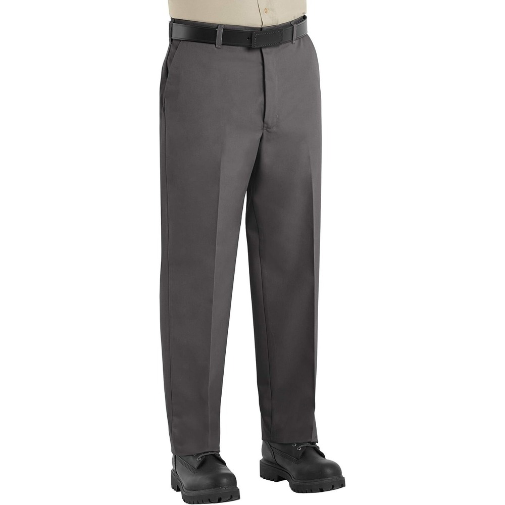 Red Kap Men's Wrinkle Free Regular Fit Twill Blend Work Pants - Charcoal - 31x32